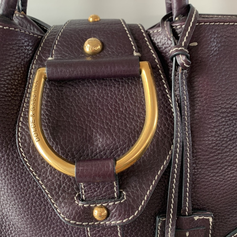 Vintage Dolce & Gabbana Deep Plum Purse - Picture 3 of 10